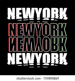 New York Typhography T Shirt Deisgn 
