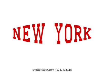 New York typography design elements. Vector illustration.