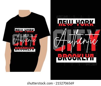 New York typography design tshirt print vector illustration 
