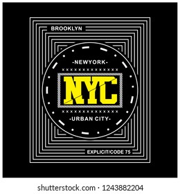new york typography design t-shirt,vector illustration