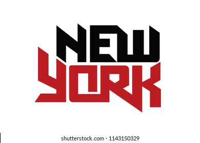 New York typography design vector, for t-shirt, poster and other uses