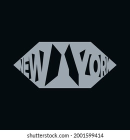 New York typography design vector illustration