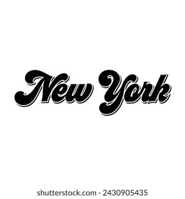 New York typography design vector, usa state shirt design vector. Jersey design vector, T-shirt design for usa
