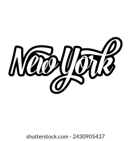 New York typography design vector, usa state shirt design vector. Jersey design vector, T-shirt design for usa
