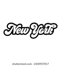 New York typography design vector, usa state shirt design vector. Jersey design vector, T-shirt design for usa
