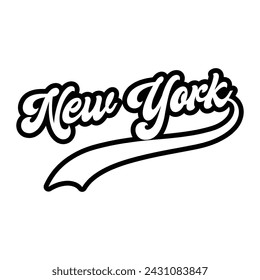 New York typography design vector, usa state shirt design vector. Jersey design vector, T-shirt design for usa
