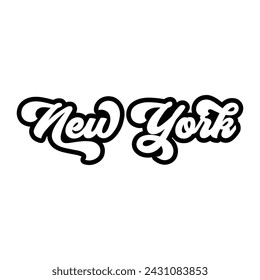 New York typography design vector, usa state shirt design vector. Jersey design vector, T-shirt design for usa
