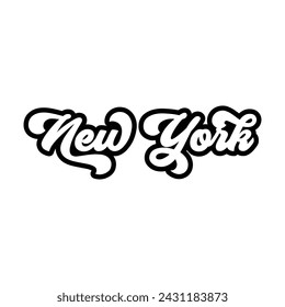 New York typography design vector, usa state shirt design vector. Jersey design vector, T-shirt design for usa
