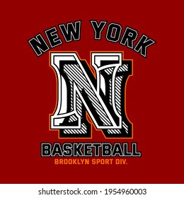 new york typography graphic design, for t-shirt prints, vector illustration
