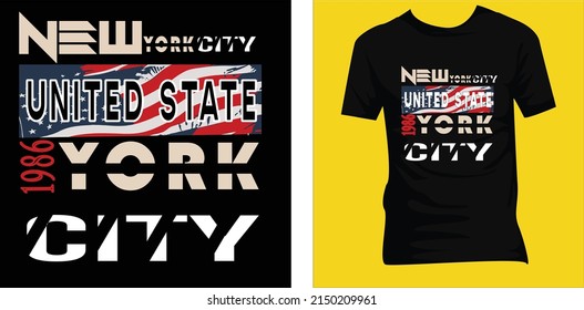 new york typography graphic design for clothing