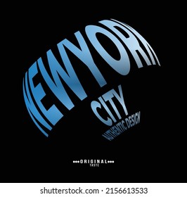 new york typography graphic design, for t-shirt prints, vector illustration