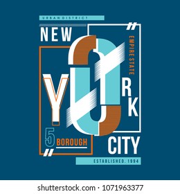 new york typography graphic t shirt design, vector illustration elegant element artistic image