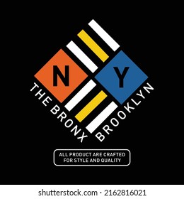 New york typography graphic t shirt design