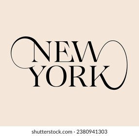 New York Typography, letters, ligatures