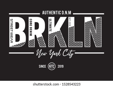 new york typography for print t shirt 