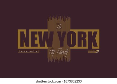 new york typography for print t shirt
