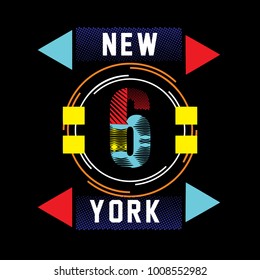 new york typography t shirt design vector