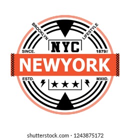 new york typography t shirt