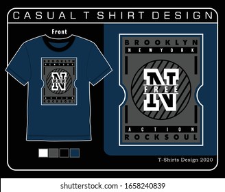 new york typography t shirt design vector illustration