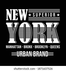 new york typography t shirt vectors