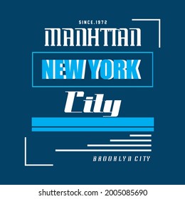 New York  typography tee design vector illustration,element vintage artistic apparel product
 