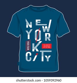 new york typography tee shirt design, vector illustration for printing 