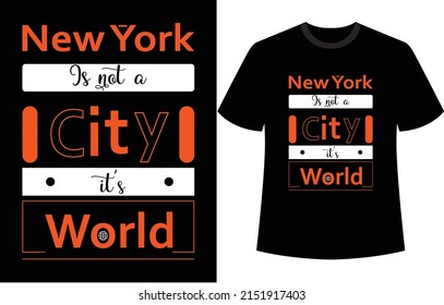 NEW YORK TYPOGRAPHY T-SHIRT DESIGN.