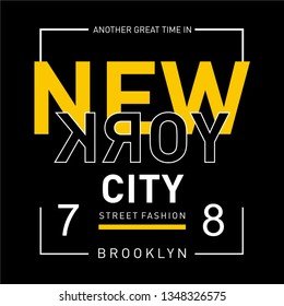 New York typography, t-shirt graphics, vectors - Vector