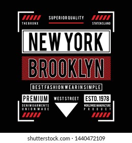 New York typography, t-shirt graphics. vector illustrations
