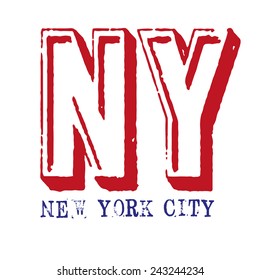 New york  typography, t-shirt graphics, vectors
