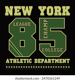 New York typography, t-shirt graphics - vector illustration