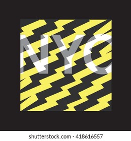New York typography, t-shirt graphics, vectors