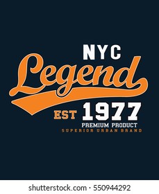 New York typography, t-shirt graphics. vector illustrations.