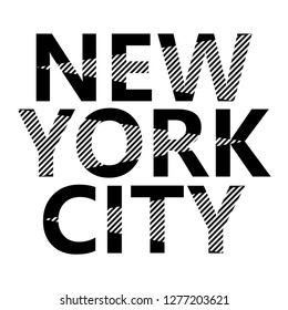 New York, typography for t-shirt print. Athletic patch for fashion design. Vector print on a white background for poster, emblems.