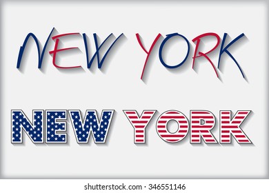 New York  typography vector design.New York text vector illustration.