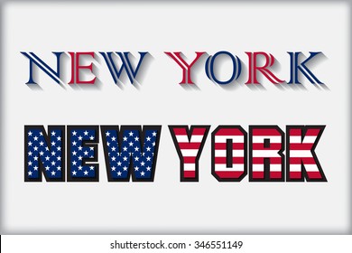 New York  typography vector design.New York text vector illustration.