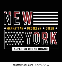 new york typography vector illustartion for print