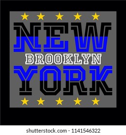 New york typography vector illustratio for t shirt