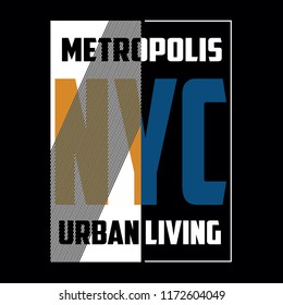 New york typography vector illustration for t shirt