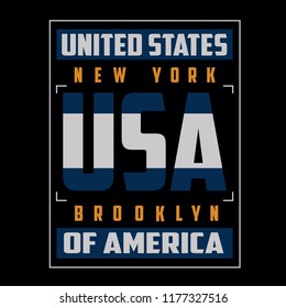 New york typography vector illustration for t shirt
