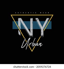 New york typography vector illustration, perfect for the design of t-shirts, shirts, hoodies, etc 