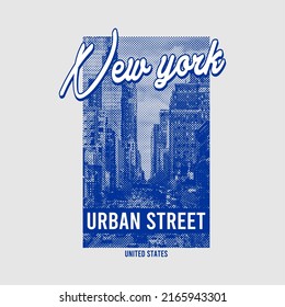 New York urban street - grafisches T-Shirt