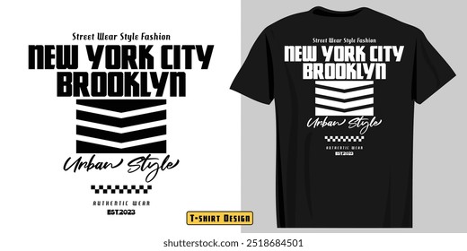 New York urban style quote typography. Vector illustration design