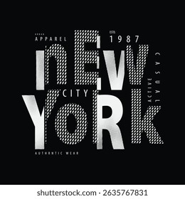 New york urban typography t shirt vector for ready print