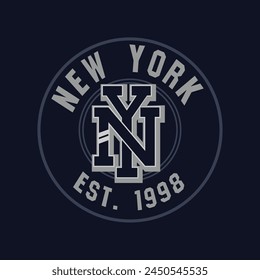 New York Varsity Badges vector