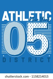 new york varsity sports apparel distressed poster colorful