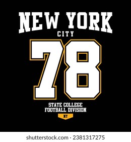 new york vector design for t shirt or poster design