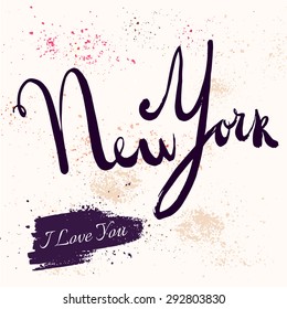 New York. Vector hand drawn illustration
