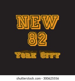 New York, Vector illustration