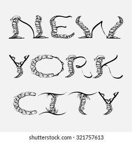New York, Vector illustration